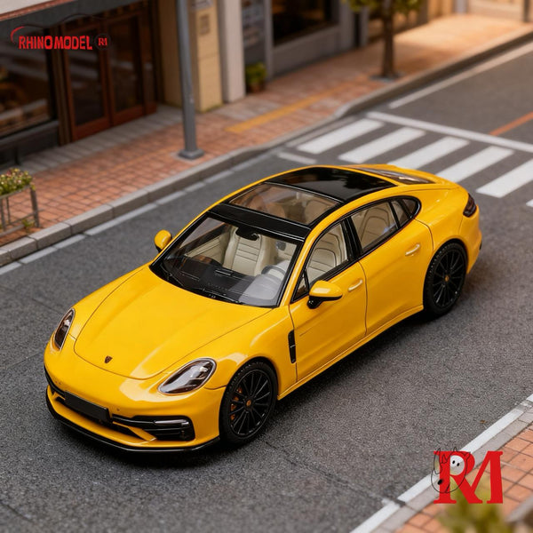 [RHINO MODEL] 1:64 Porsche Panamera 2nd Generation 971 Yellow
