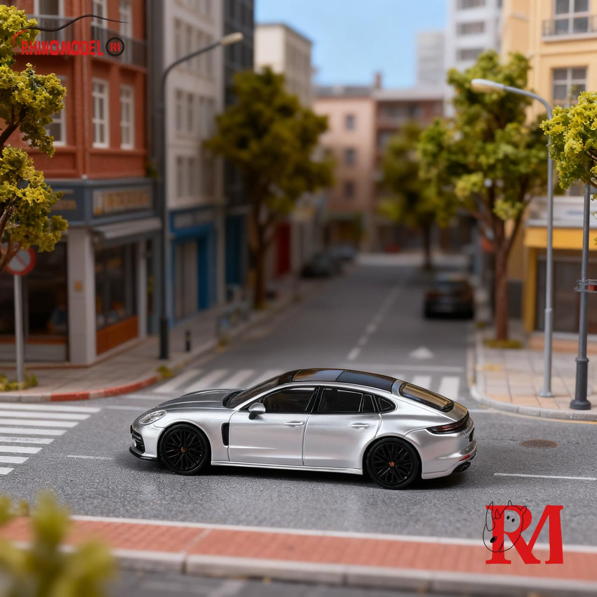 [RHINO MODEL] 1:64 Porsche Panamera 2nd Generation 971 Silver - Toy Space Diecast Online Store Singapore