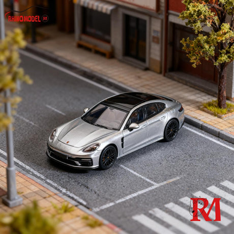 [RHINO MODEL] 1:64 Porsche Panamera 2nd Generation 971 Silver - Toy Space Diecast Online Store Singapore