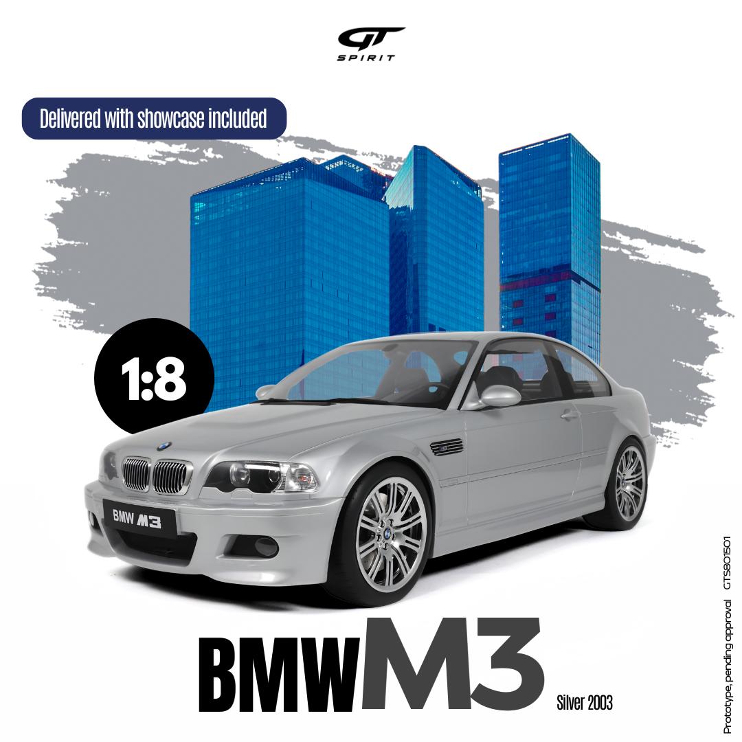 [GT SPIRIT] 1:8 BMW M3 E46 Silver 2003