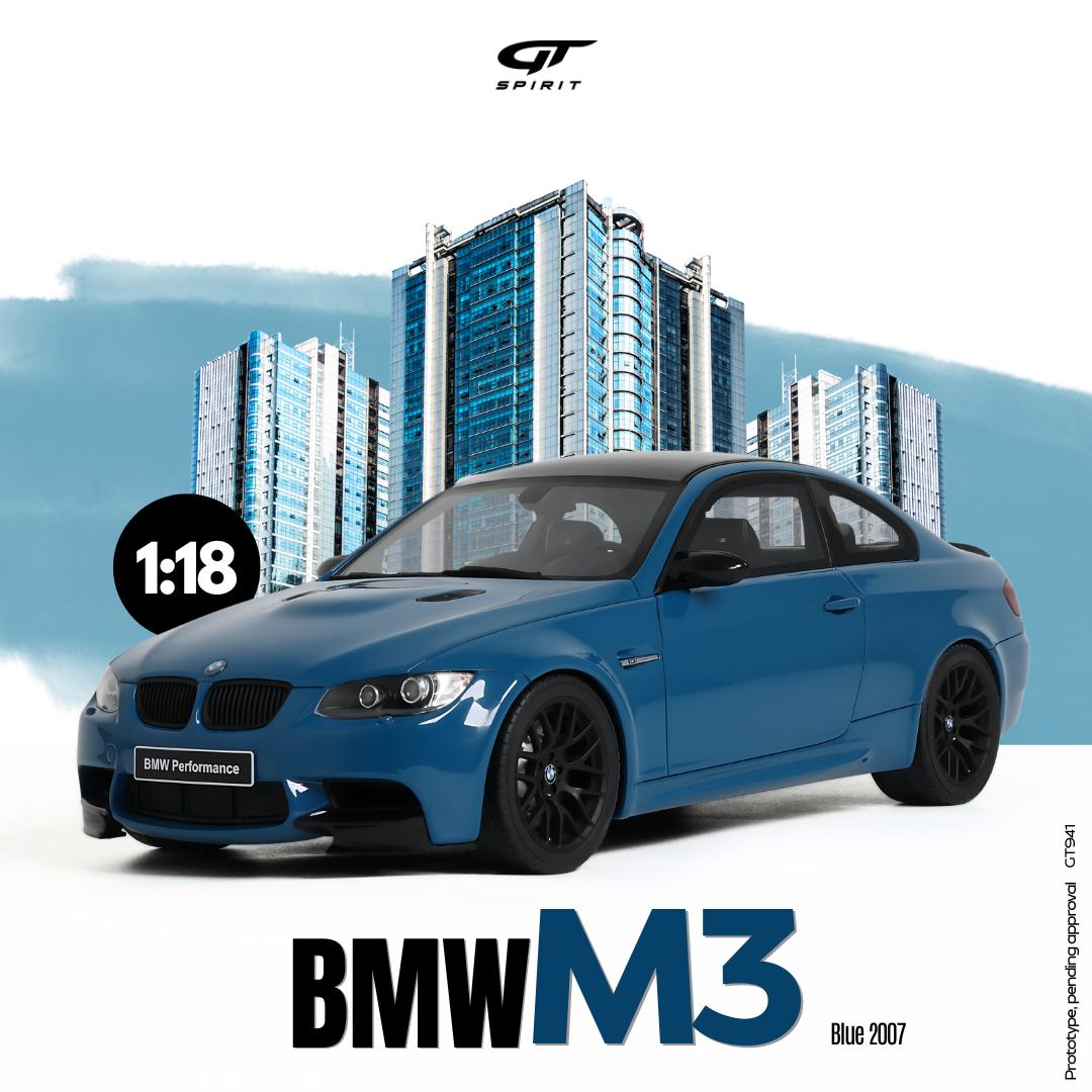 [GT SPIRIT] 1:18 BMW M3 E92 Blue 2007 [GT941]