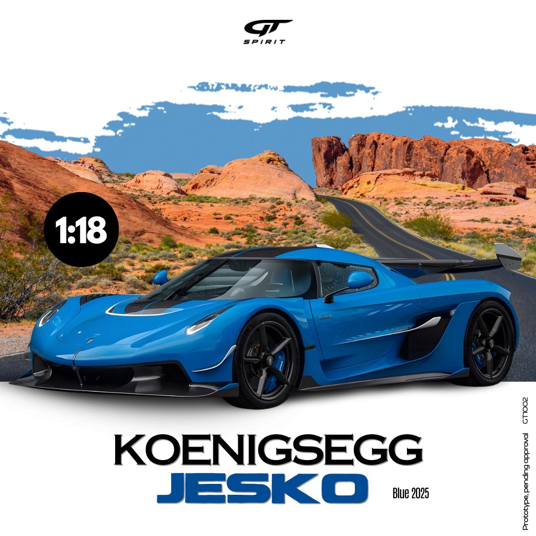 [GT SPIRIT] 1:18 Koenigsegg Jesko Blue 2025 [GT1002]