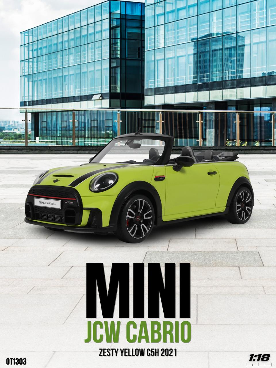 [OTTOMOBILE] 1:18 Mini JCW Cabrio Zesty Yellow C5H 2021 [OT1303]