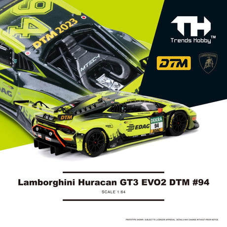 [TRENDS HOBBY] Lamborghini Huracan GT3 EVO2 DTM #94 - Toy Space Diecast Online Store Singapore