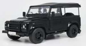 [SOLIDO] 1:18 Land Rover Defender 90 Short With Rear Cover Black 2016
