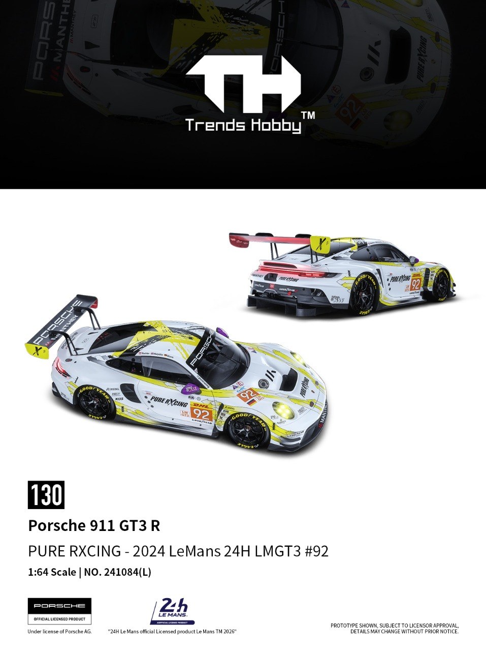 [TRENDS HOBBY] Porsche 911 GT3 R-LeMans 24H 2024 #92