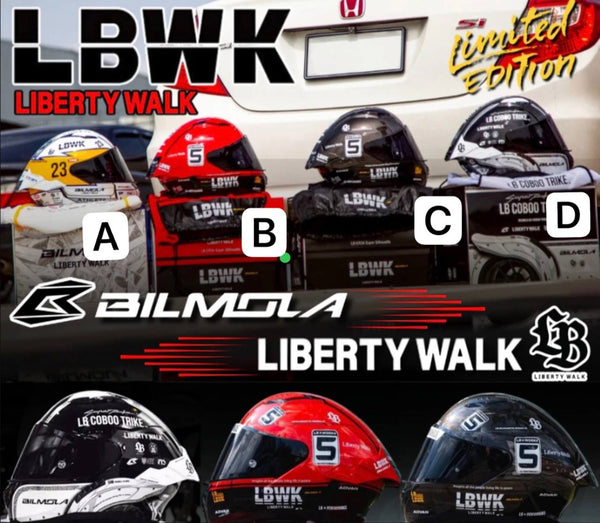 [OFFICIAL LBWK X BILMOLA] 1:1 Helmet - Toy Space Diecast Online Store Singapore