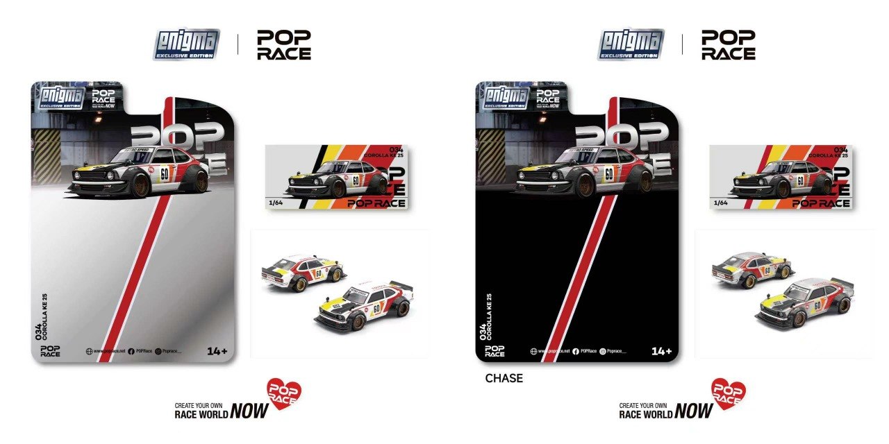 [POP RACE] 1:64 Corolla KE25 Racing
