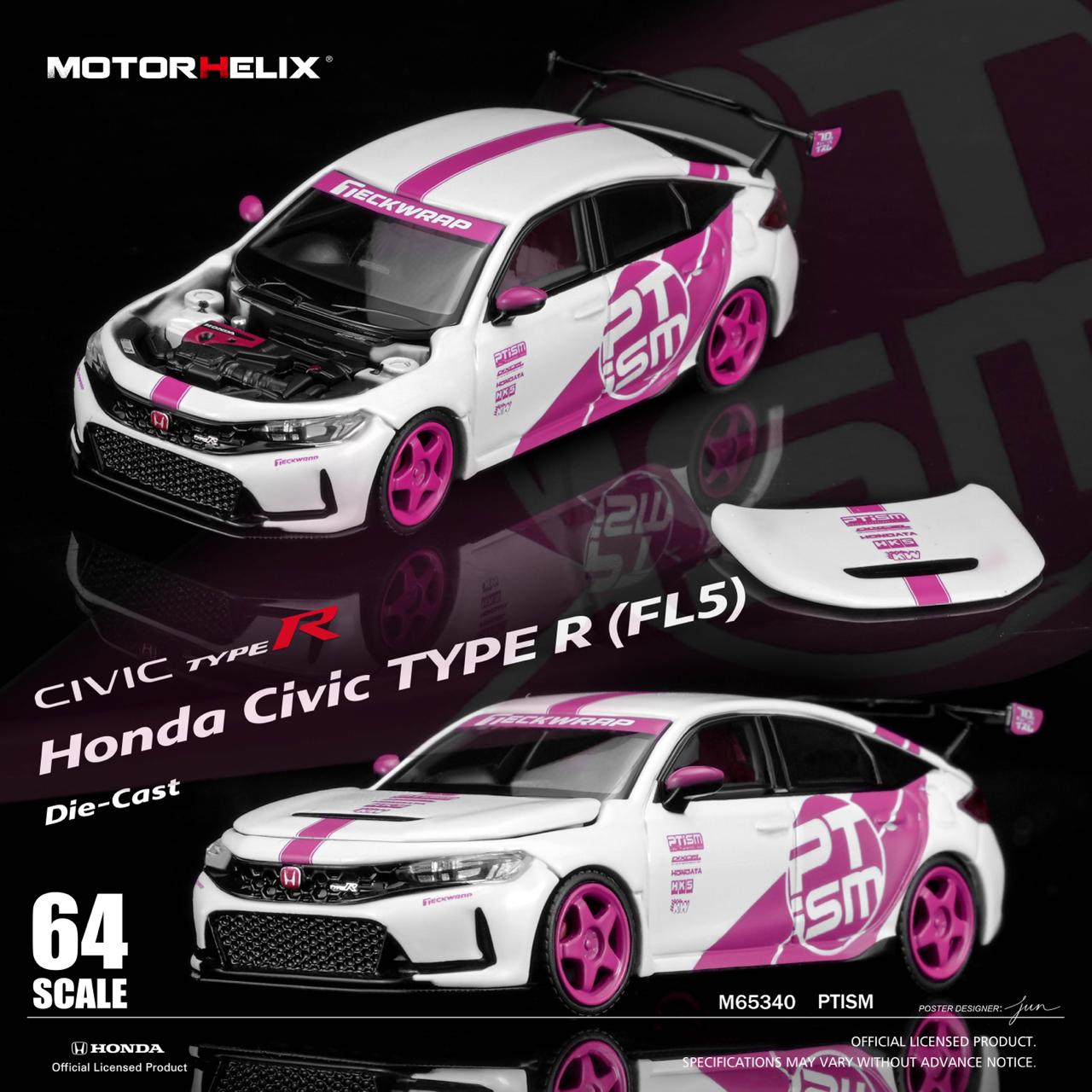 [MOTORHELIX] 1:64 Honda Civic TYPE R (FL5) PTiSM