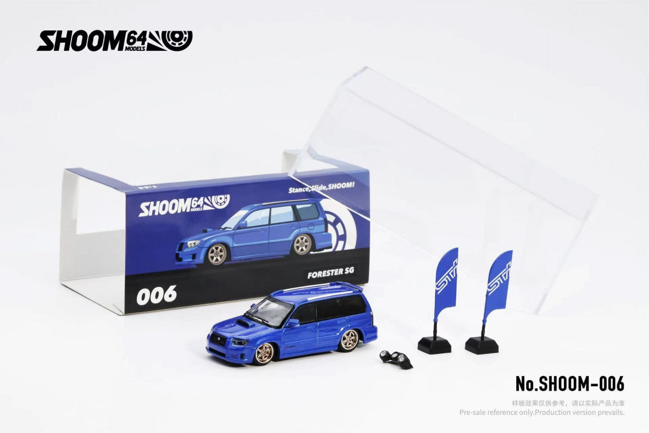 [SHOOM64] 1:64 Subaru Forester STi (SG9) Blue