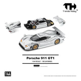 [TRENDS HOBBY] Porsche 911 GT1 1998 Silver - Toy Space Diecast Online Store Singapore