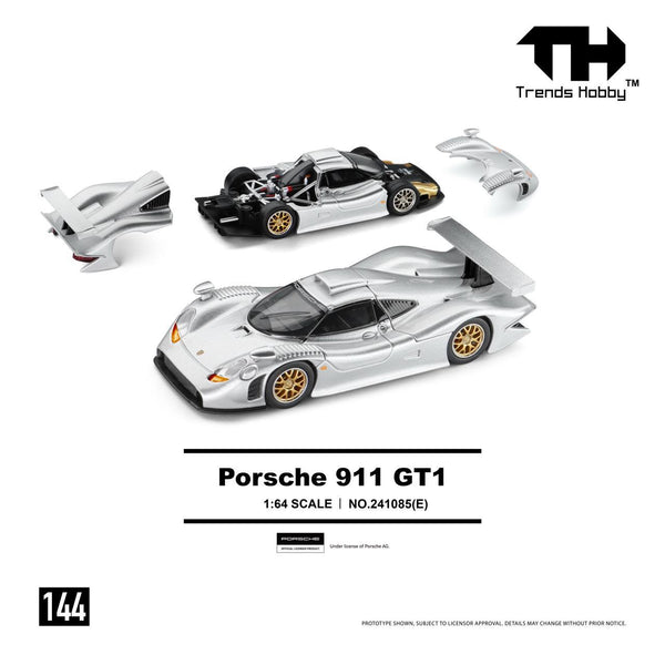 [TRENDS HOBBY] Porsche 911 GT1 1998 Silver