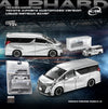 [MODEL MODEL] 1:64 Toyota Alphard Customized Version Liquid Metallic Silver - Toy Space Diecast Online Store Singapore