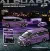 [MODEL MODEL] 1:64 Toyota Alphard Customized Version Andrea Metallic Purple - Toy Space Diecast Online Store Singapore