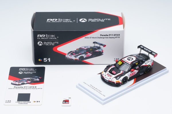 [AR BOX] 1:64 Porsche 911 GT3 R 2026 GT World Challenge Asia Sepang #918