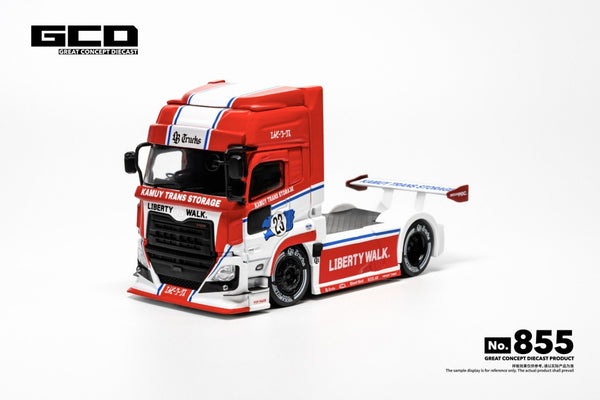 [GCD] 1:64 LB-Trucks UD Quon Head-Red/White