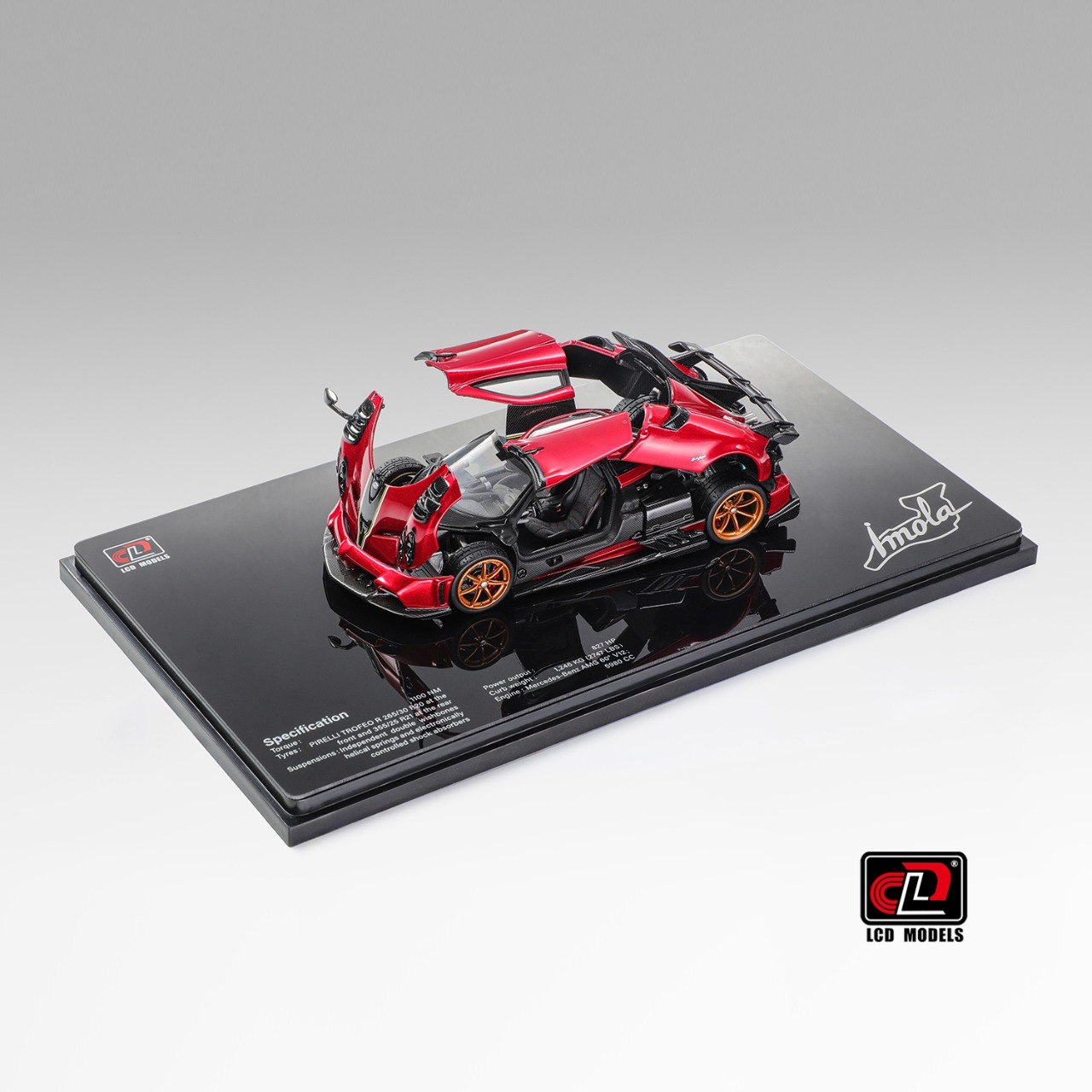 [LCD] 1:43 Pagani Imola Red