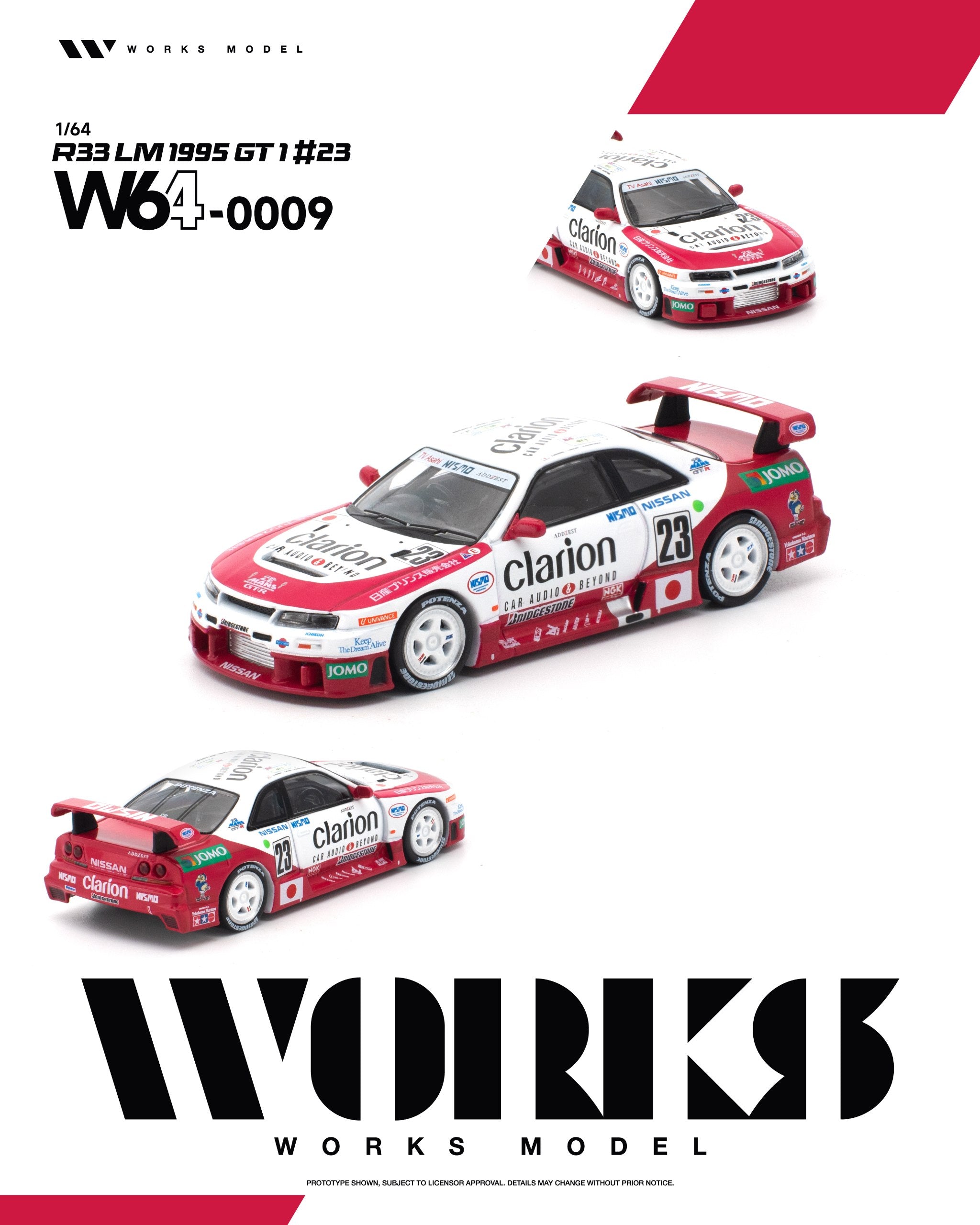 [WORKS] 1:64 R33 LM 1995 GT1 #23
