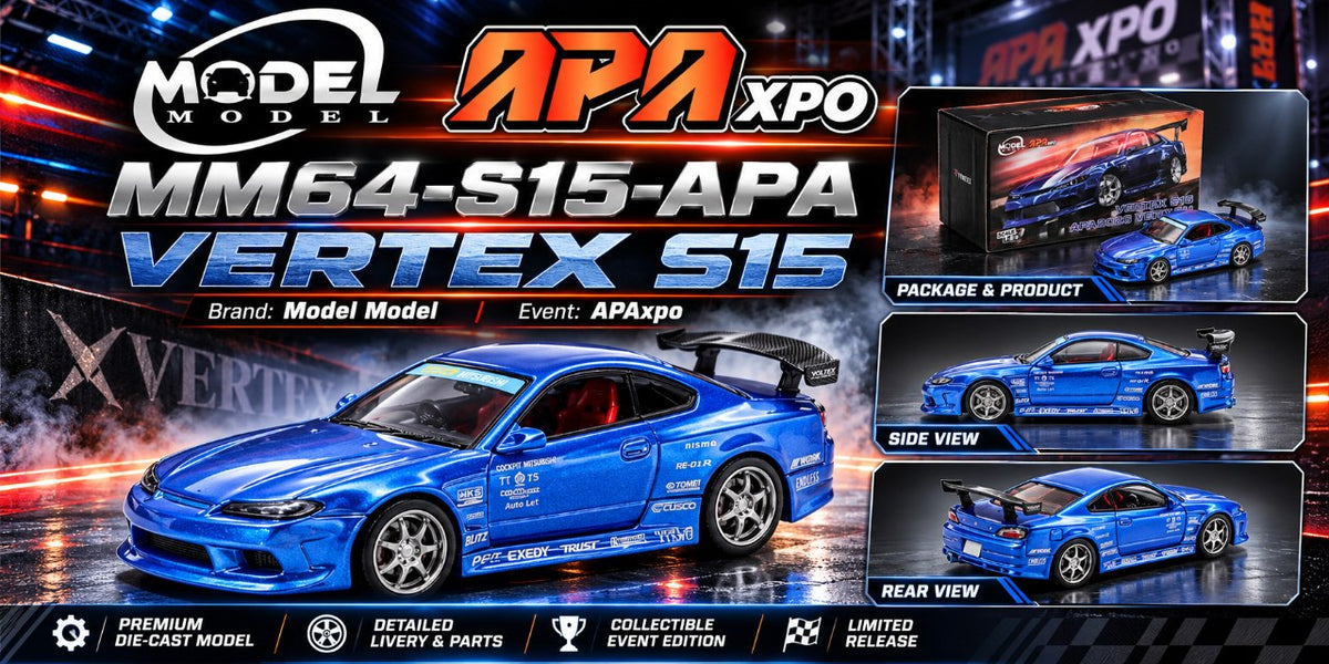 [MODEL MODEL] 1:64 Vertex S15 Blue APAxpo Event Model