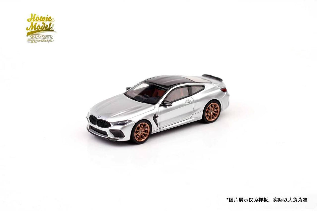 [HOWIE MODEL] 1:64 M8 F92 Silver With Black/Brown Interior