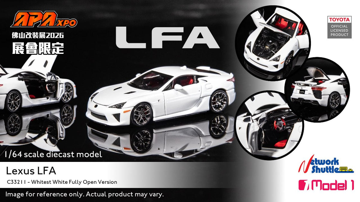 [MODEL 1] 1:64 Lexus LFA White [APAxpo 2026 Event Model]