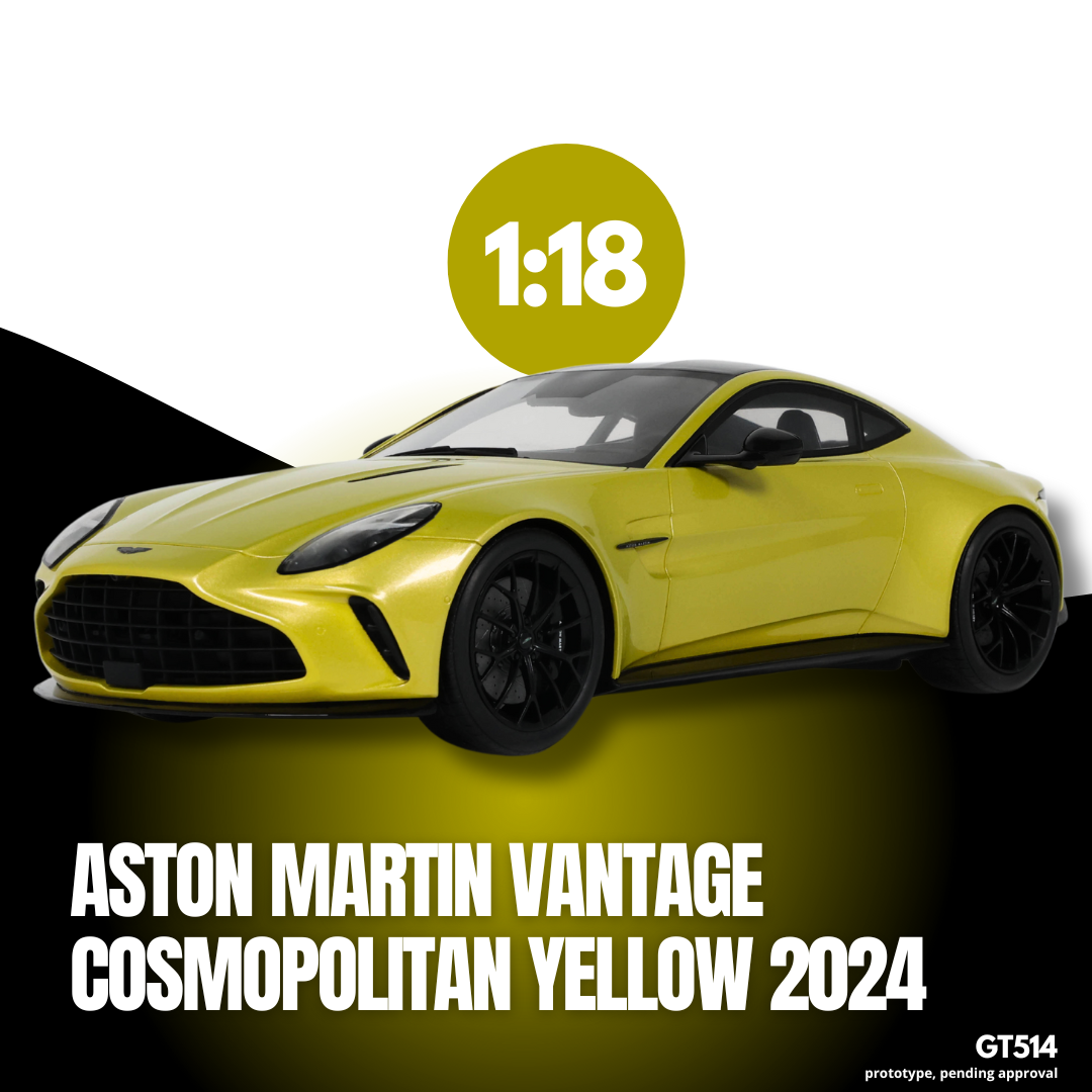 [GT SPIRIT] 1:18 Aston Martin Vantage Cosmopolitan Yellow 2024 [GT514]