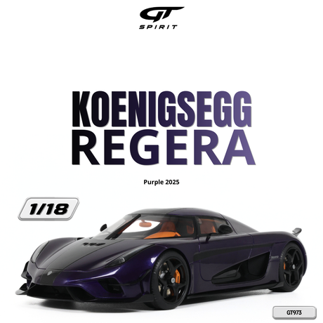 [GT SPIRIT] 1:18 Koenigsegg Regera Purple 2025 [GT973] - Toy Space Diecast Online Store Singapore