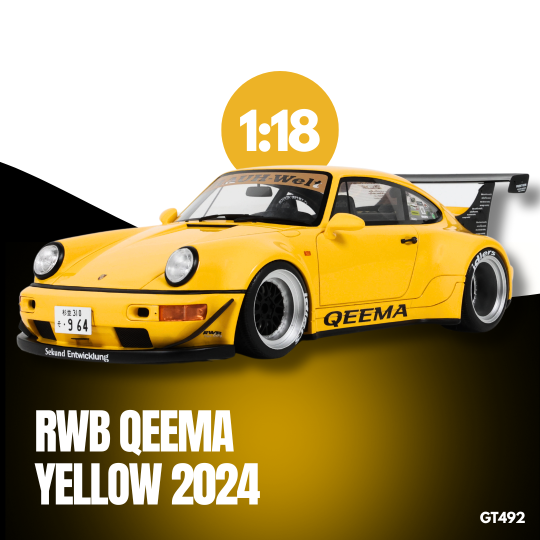 [GT SPIRIT] 1:8 Porsche 911 [964] Turbo S Yellow 1994 - Toy Space Diecast Online Store Singapore
