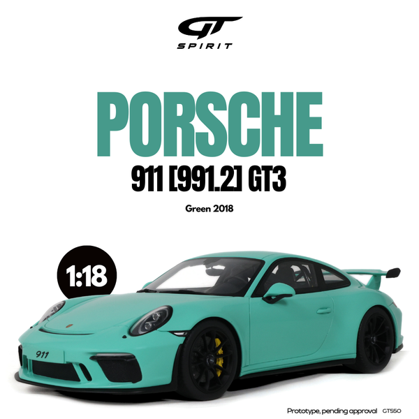 [GT SPIRIT] 1:18 Porsche 911 [991.2] GT3 Green 2018 [GT550]