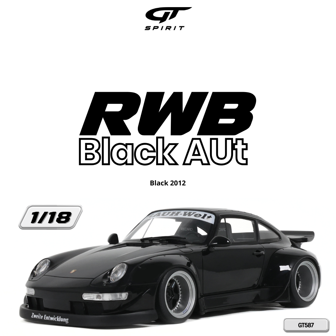 [GT SPIRIT] 1:18 RWB Black Aut Black 2012 [GT587]
