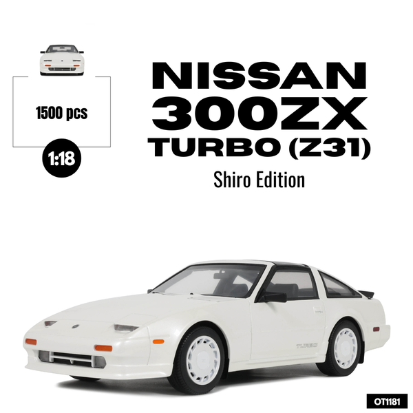 [OTTOMOBILE] 1:18 Nissan 300ZX Turbo (Z31) Shiro Edition White Pearl 234 1988 [OT1181]