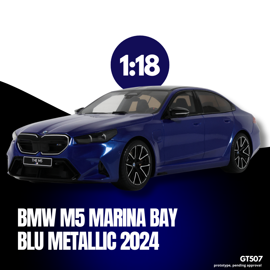 [GT SPIRIT] 1:18 BMW M5 Marina Bay Blue Metallic 2024 [GT507]