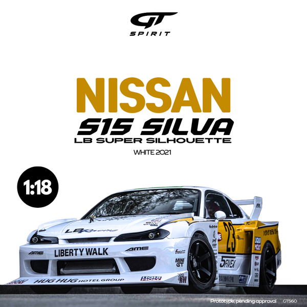 [GT SPIRIT] 1:18 Nissan Silvia S15 LB Super Silhouette White 2021 [GT560]