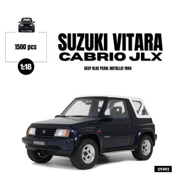 [OTTOMOBILE] 1:18 Suzuki Vitara Cabrio JLX Deep Blue Pearl Metallic 1994 [OT492]