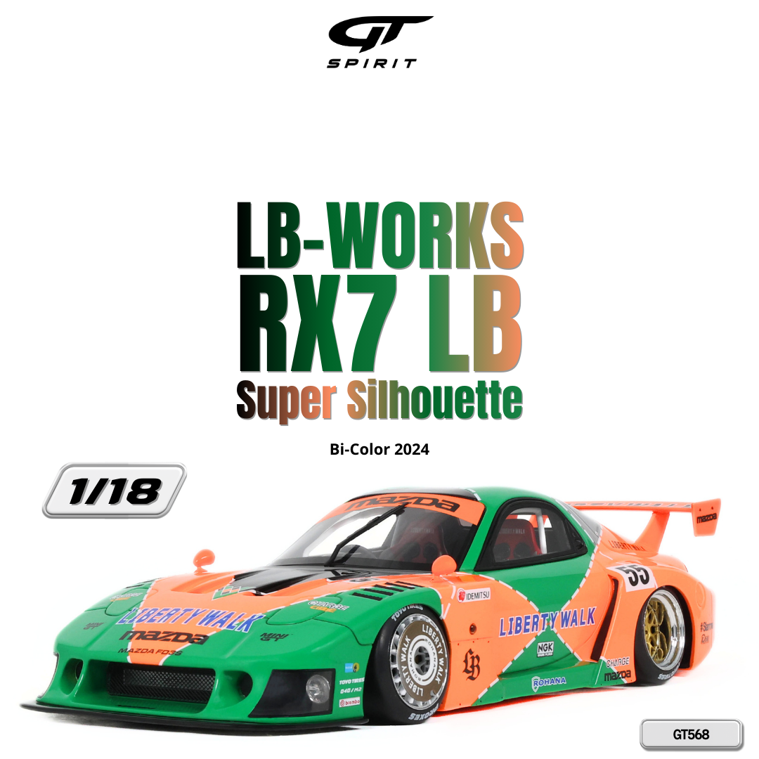 [GT SPIRIT] 1:18 LB-Works RX7 LB Super Silhouette BI-Color 2024 [GT568]