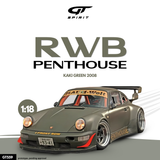 [GT SPIRIT] 1:18 RWB Penthouse Green 2008 [GT559] - Toy Space Diecast Online Store Singapore