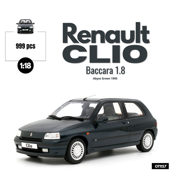 [OTTOMOBILE] 1:18 Renault Clio Baccara 1.8 Abyss Green 1995 [OT1157]