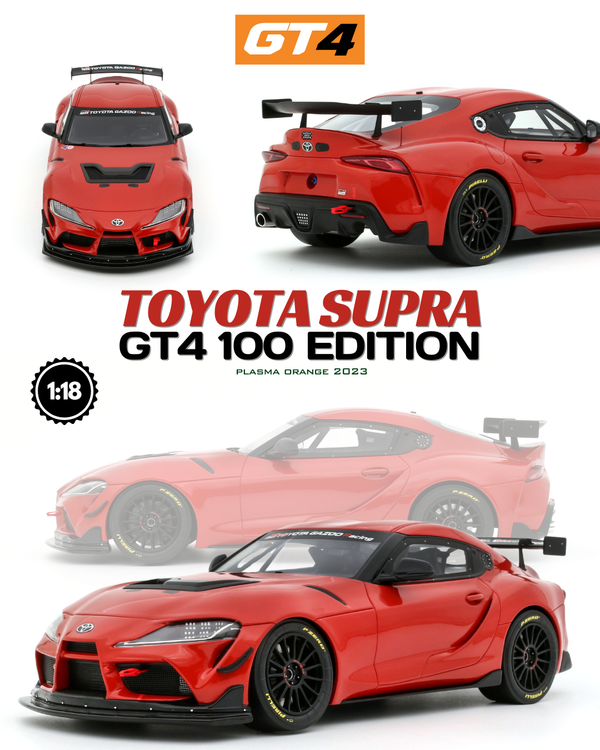 [OTTOMOBILE] 1:18 Toyota Supra GT4 100 Edition Plasma Orange 2023 [OT1123]