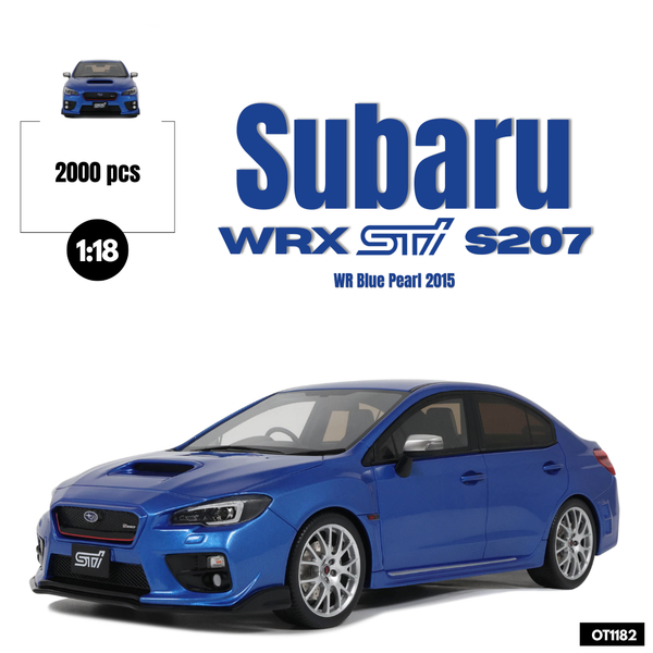 [OTTOMOBILE] 1:18 Subaru WRX STI S207 WR Blue Pearl 2015 [OT1182]