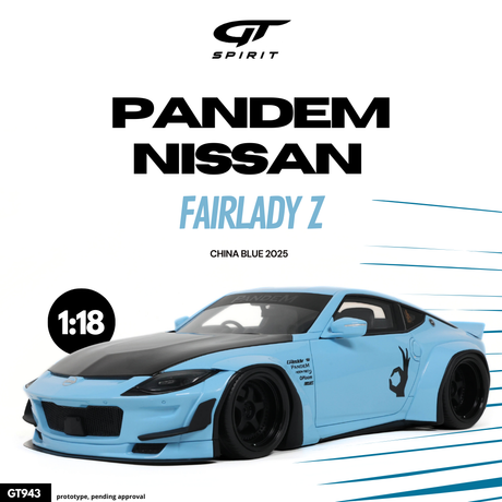 [GT SPIRIT] 1:18 Pandem Nissan Fairlady Z China Blue 2025 [GT943] - Toy Space Diecast Online Store Singapore