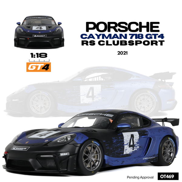 [OTTOMOBILE] 1:18 Porsche Cayman 718 GT4 RS Clubsport 2021 [OT469]