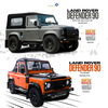 [SOLIDO] 1:18 Land Rover Defender 90 Convertible Orange 2016