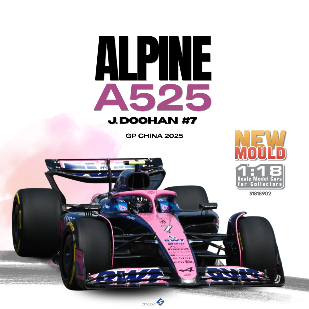 [SOLIDO] 1:18 Alpine A525 Blue J.Doohan #7 GP China 2025