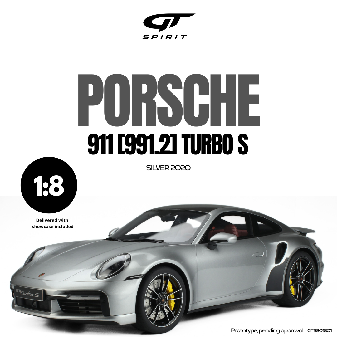 [GT SPIRIT] 1:8 Porsche 911 [992.1] Turbo S Silver 2020