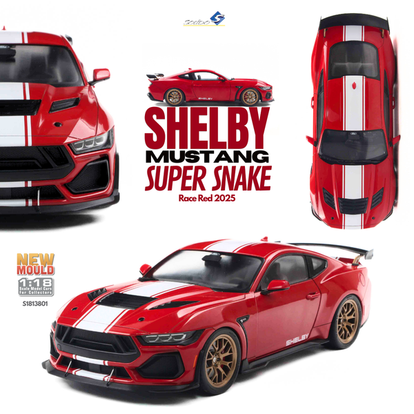 [SOLIDO] 1:18 Shelby Mustang Super Snake Race Red 2025