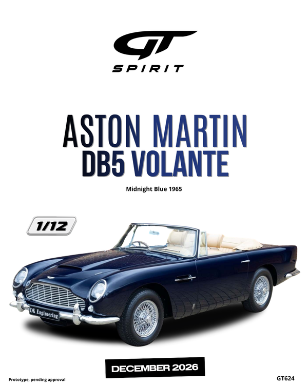[GT SPIRIT] 1:12 Aston Martin DB5 Volante Midnight Blue 1965 [GT624]