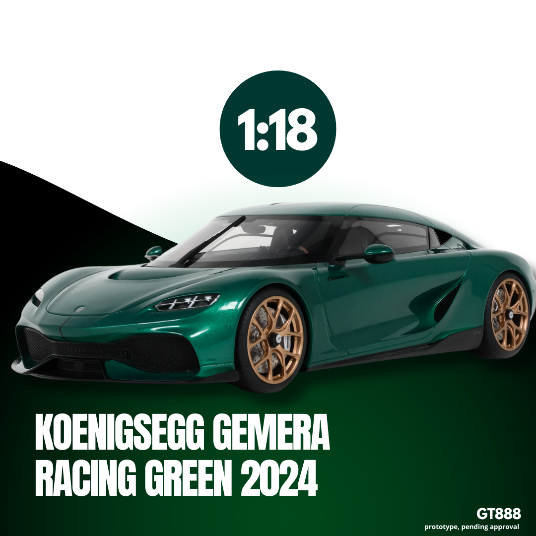 [GT SPIRIT] 1:18 Koenigsegg Gemera Racing Green 2024 [GT888]