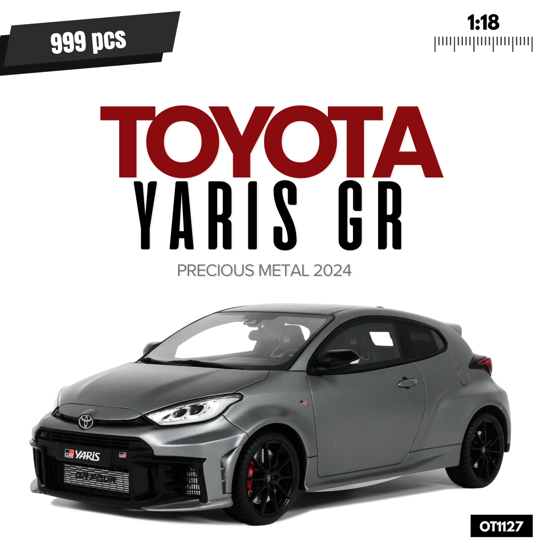 [OTTOMOBILE] 1:18 Toyota Yaris GR Precious Metal 2024[OT1127]