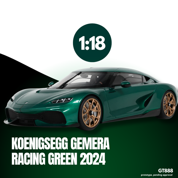 [GT SPIRIT] 1:18 Koenigsegg Gemera Racing Green 2024 [GT888]