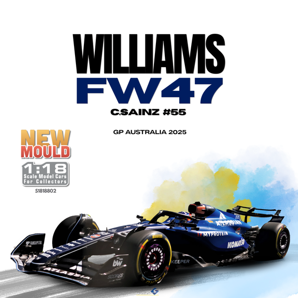 [SOLIDO] 1:18 Williams FW47 Blue C.Sainz #55 GP Australia 2025